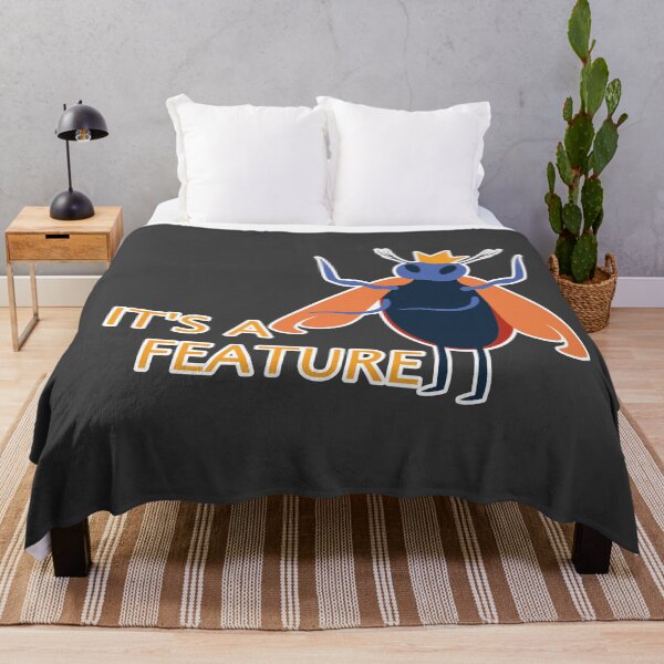 Item preview, It's Feature | Funny Coding Bug Design designed and sold by Mammoths.