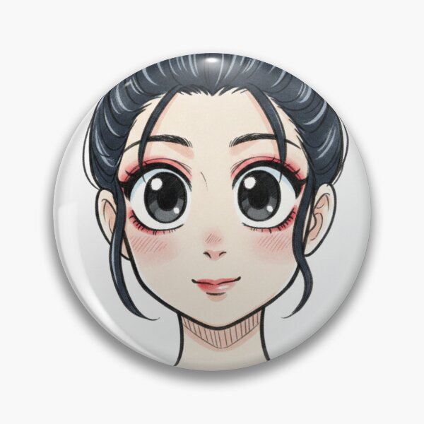 Item preview, Cute Anime Girl with High Bun designed and sold by KaleChub.