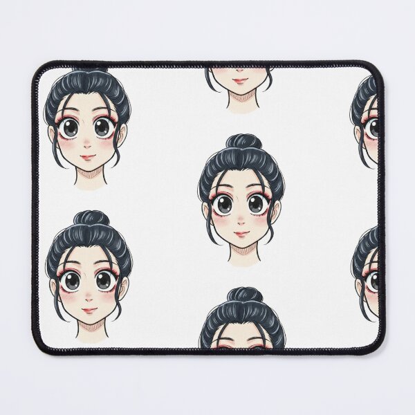 Item preview, Cute Anime Girl with High Bun designed and sold by KaleChub.