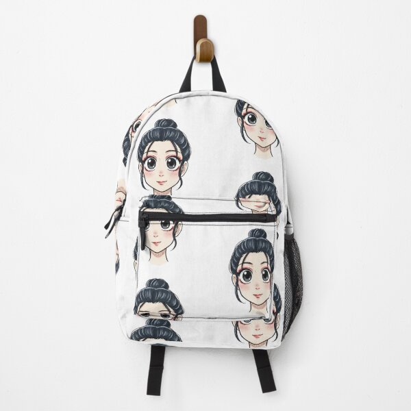 Item preview, Cute Anime Girl with High Bun designed and sold by KaleChub.