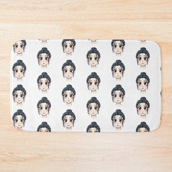 Item preview, Cute Anime Girl with High Bun designed and sold by KaleChub.