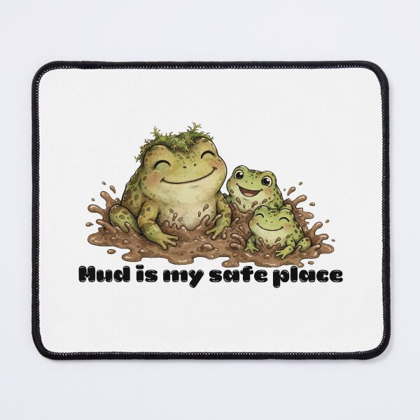 Item preview, Mud Is My Safe Place Cute Goblincore Frog Family Mud Bath designed and sold by Neurospicy Trolls.