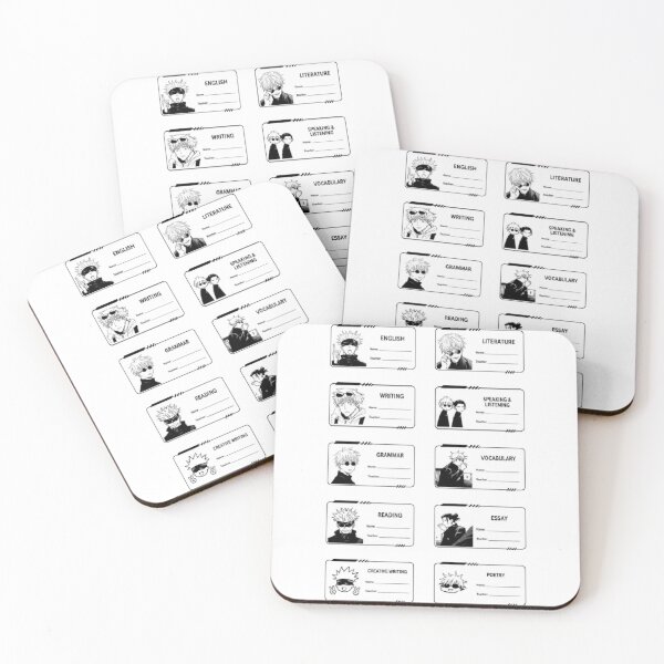 Item preview, Jujutsu Kaisen Gojo Subject Labels designed and sold by BubbleStickerStreet.