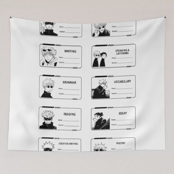Artikelvorschau, Jujutsu Kaisen Gojo Themenbezeichnungen entworfen und verkauft von BubbleStickerStreet.