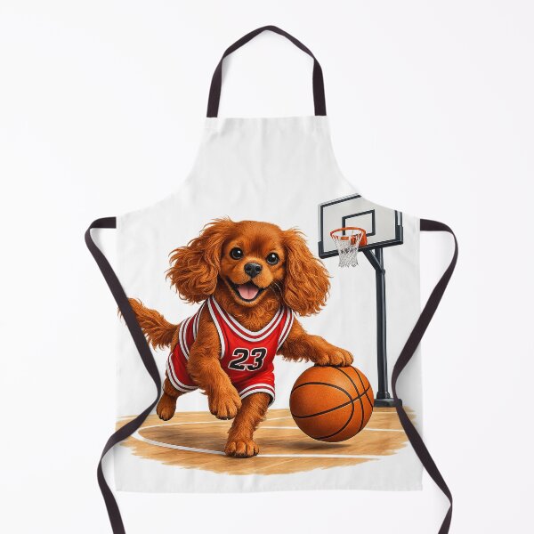 Item preview, Ruby Cavalier Playing Basketball designed and sold by SpottyRainbow.