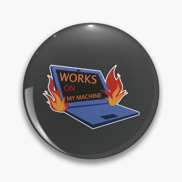 Item preview, Works On My Machine | Funny Coding Laptop designed and sold by Mammoths.