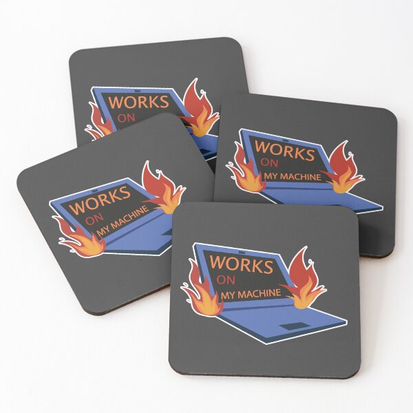 Item preview, Works On My Machine | Funny Coding Laptop designed and sold by Mammoths.