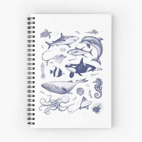 Item preview, Vintage 90s Ocean Animals Retro Tattoo Style designed and sold by Gbriel3.