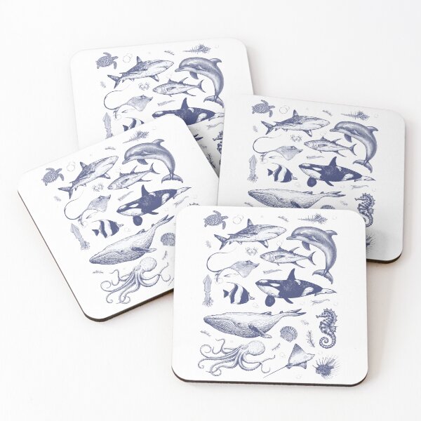 Item preview, Vintage 90s Ocean Animals Retro Tattoo Style designed and sold by Gbriel3.