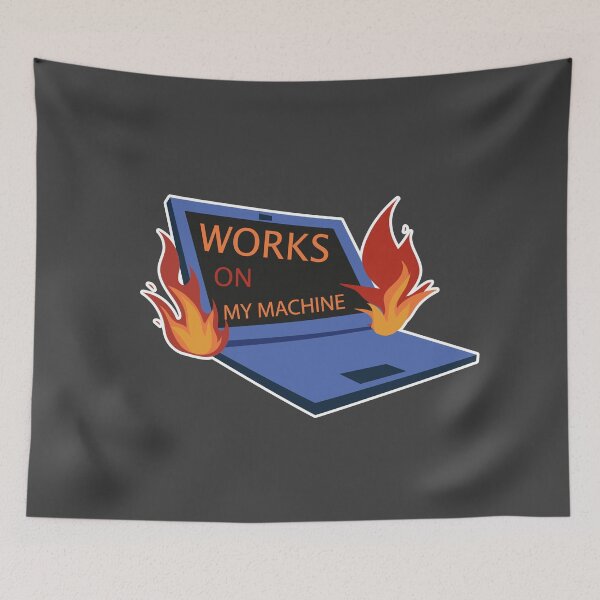 Item preview, Works On My Machine | Funny Coding Laptop designed and sold by Mammoths.
