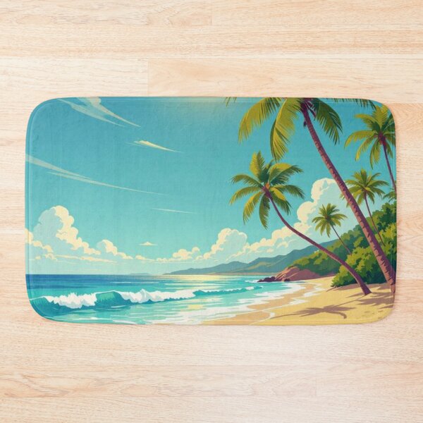 Item preview, Summer vacation - Paradise beach and palm trees designed and sold by NeyhineAngelionShop.