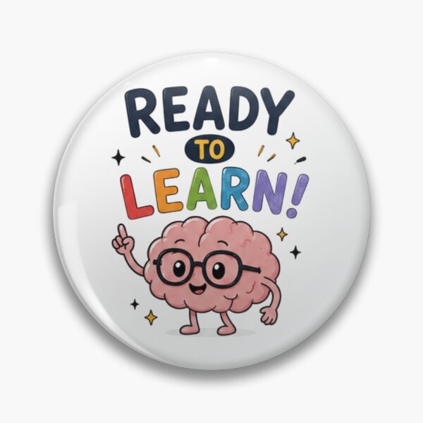 Item preview, Cute Brain with Glasses Ready to Learn Back to School Gift for Students designed and sold by Cartoon art with a purpose ❤️ Supporting Althea’s friends .