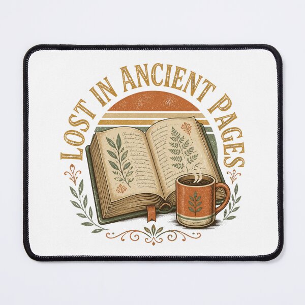 Item preview, Lost Ancient Pages Vintage Coffee Bookstack designed and sold by Coffread.