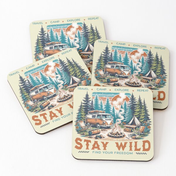 Item preview, Stay Wild Find Your Freedom | Vintage Camper Adventure designed and sold by FadedFrequency.