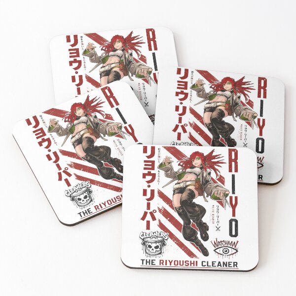 Item preview, Red Hair Scissor Fighter Red Paint Splatter Art designed and sold by sidki-SDK.