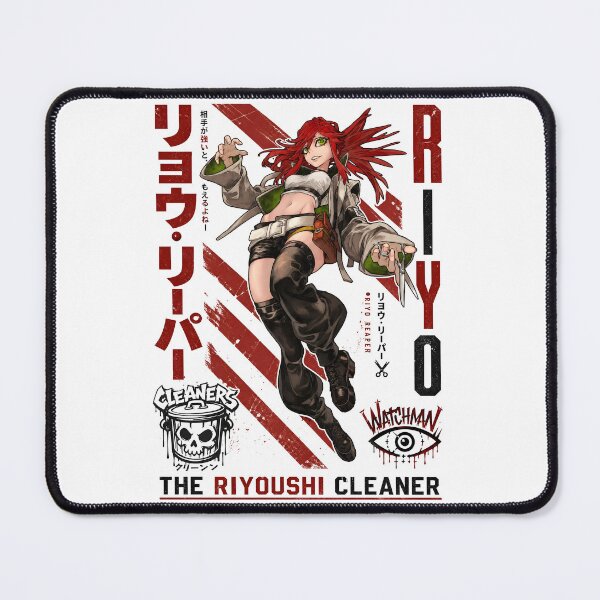 Item preview, Red Hair Scissor Fighter Red Paint Splatter Art designed and sold by sidki-SDK.