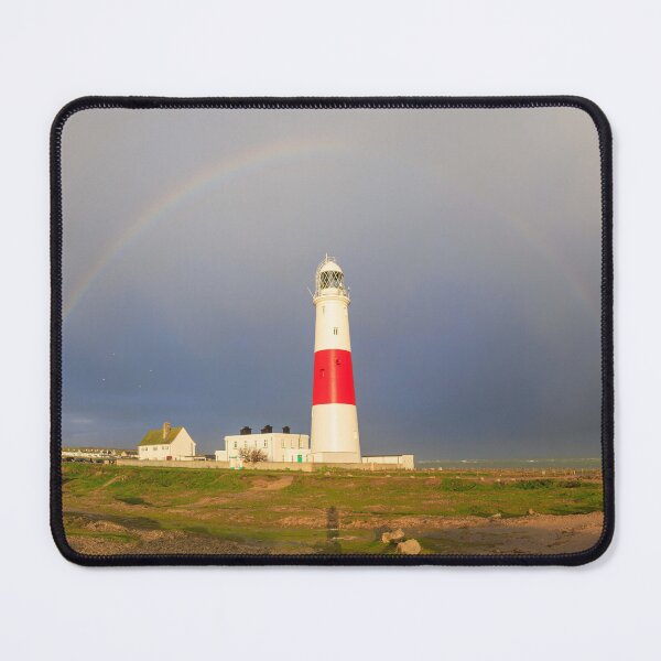 Item preview, Rainbow over Portland Bill Lighthouse designed and sold by Aham Photos.