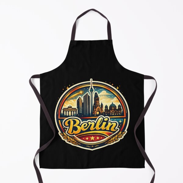 Item preview, Berlin Germany Skyline Retro Vintage Travel Gift designed and sold by DrawHandArt.