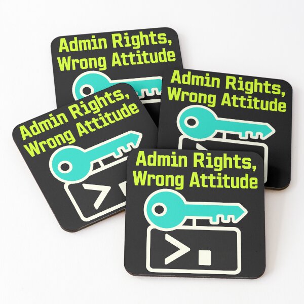 Item preview, Admin Rights, Wrong Attitude designed and sold by pirminio.
