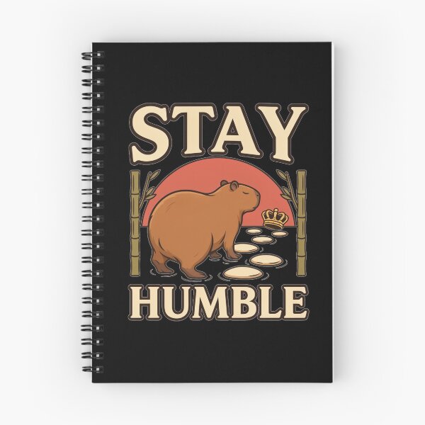 Item preview, Stay Humble Capybara – Vintage Animal Design designed and sold by No Excuses Supply.