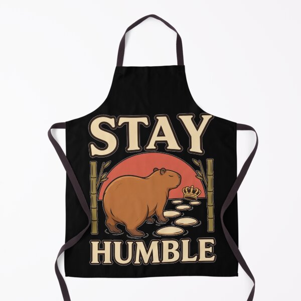 Item preview, Stay Humble Capybara – Vintage Animal Design designed and sold by No Excuses Supply.