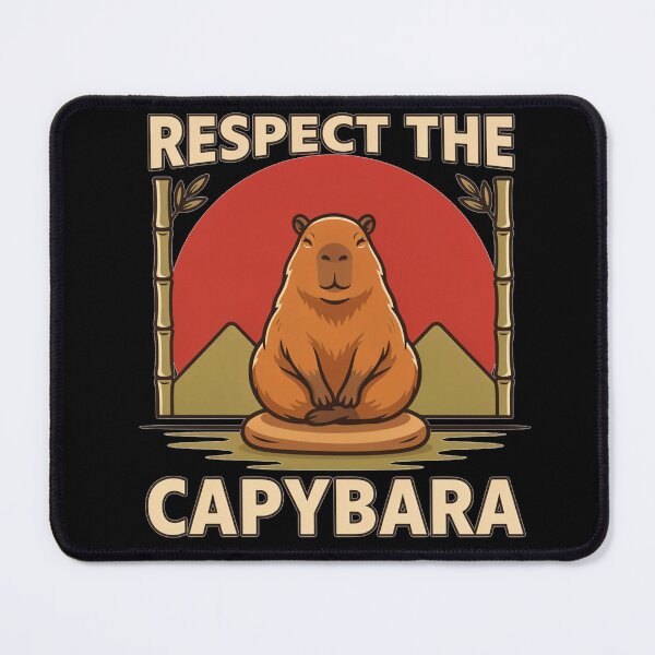 Item preview, Respect the Capybara – Vintage Animal Design designed and sold by No Excuses Supply.