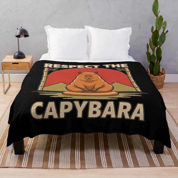 Item preview, Respect the Capybara – Vintage Animal Design designed and sold by No Excuses Supply.