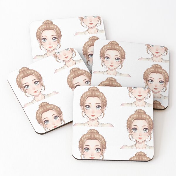 Item preview, Soft Anime Portrait Blonde Bun designed and sold by KaleChub.
