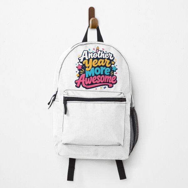 Item preview, Another Year More Awesome – Fun Colorful Birthday Quote designed and sold by ArtsyExplorer.
