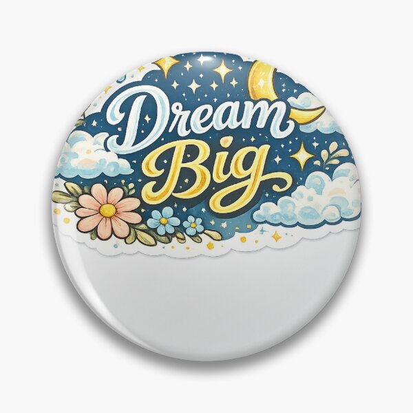 Item preview, Dream Big Moon Clouds Inspirational Sticker designed and sold by Sticker_Verse_Studio.