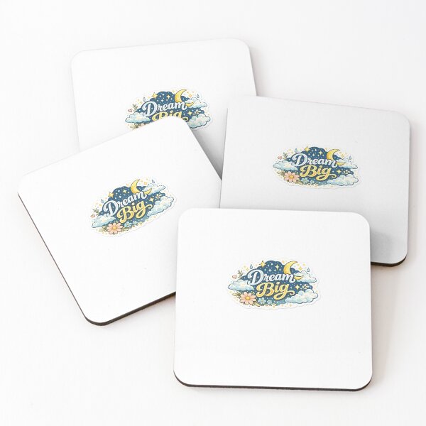 Item preview, Dream Big Moon Clouds Inspirational Sticker designed and sold by Sticker_Verse_Studio.