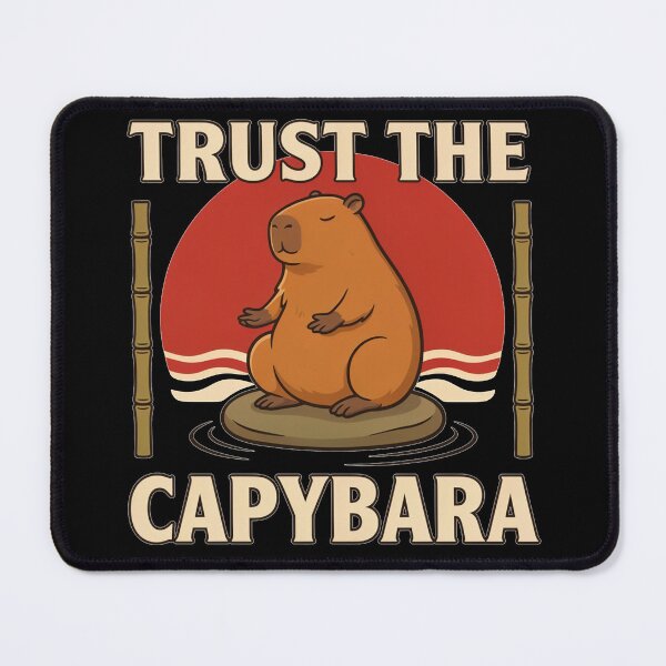 Item preview, Trust the Capybara – Vintage Meditation Design designed and sold by No Excuses Supply.