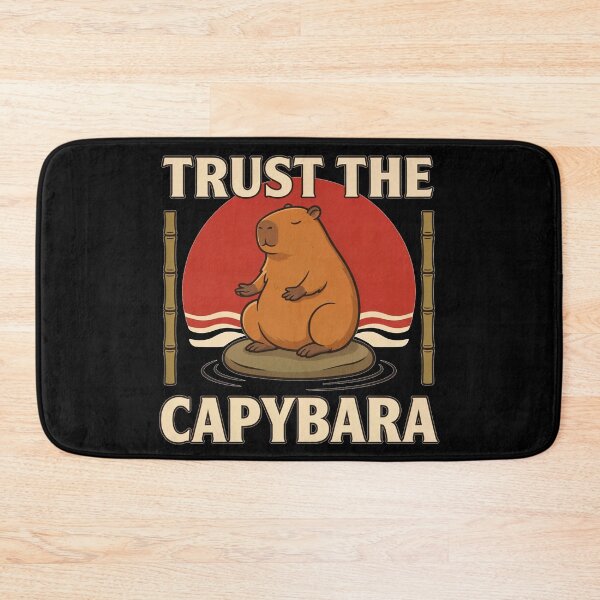 Item preview, Trust the Capybara – Vintage Meditation Design designed and sold by No Excuses Supply.