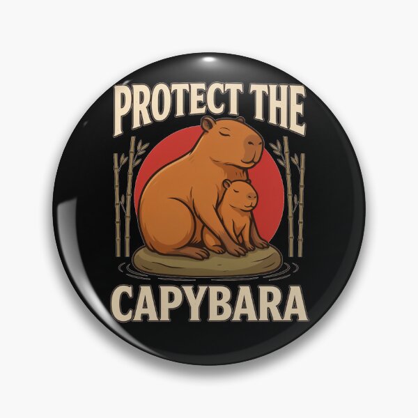 Item preview, Protect the Capybara – Vintage Animal Design designed and sold by No Excuses Supply.