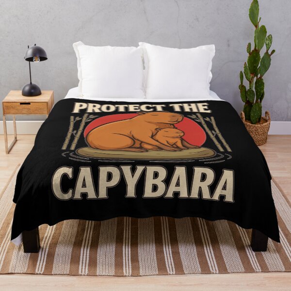 Item preview, Protect the Capybara – Vintage Animal Design designed and sold by No Excuses Supply.