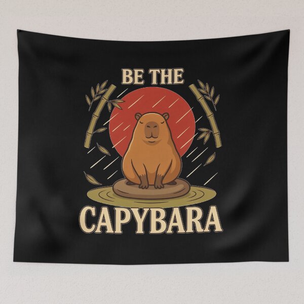 Item preview, Be the Capybara – Vintage Inspirational Animal Design designed and sold by No Excuses Supply.