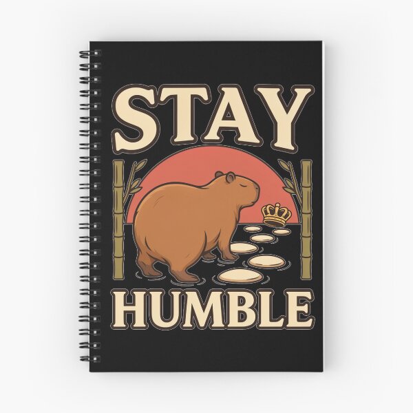 Item preview, Stay Humble Capybara – Vintage Zen Animal Design designed and sold by No Excuses Supply.