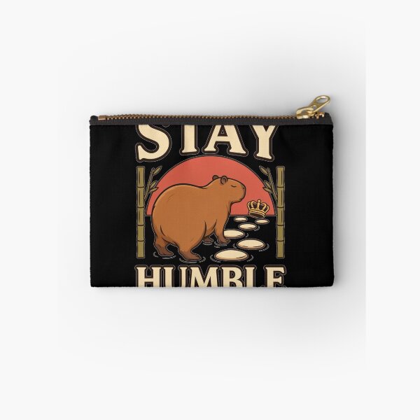 Item preview, Stay Humble Capybara – Vintage Zen Animal Design designed and sold by No Excuses Supply.