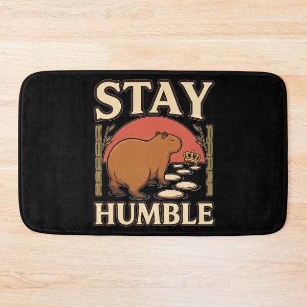 Item preview, Stay Humble Capybara – Vintage Zen Animal Design designed and sold by No Excuses Supply.