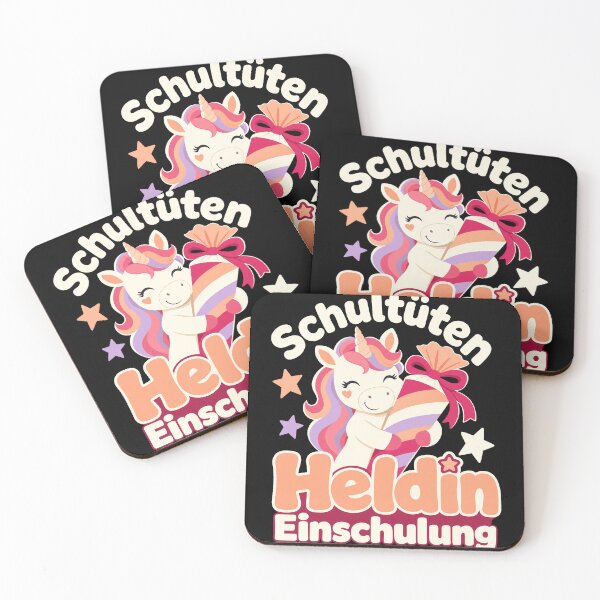 Item preview, Unicorn school cone heroine for first day of school designed and sold by pirminio.