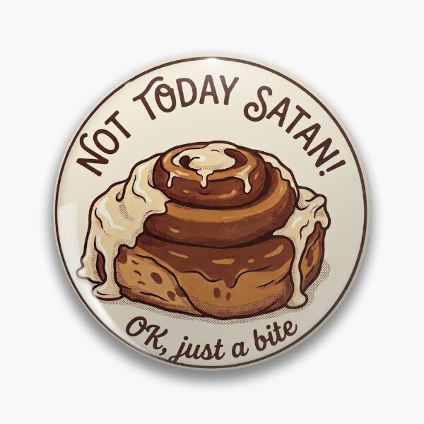 Item preview, cinnamon roll designed and sold by The Near Passerines.