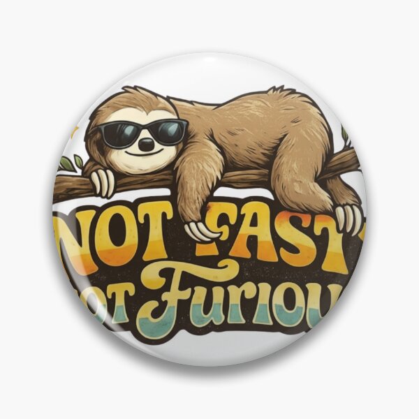 Item preview, Not Fast Not Furious Sloth Shirt, Funny Sloth Retro Tee, Lazy Animal Humor Graphic, 70s Vintage Aesthetic Cute Sloth T-Shirt designed and sold by hyper retro.