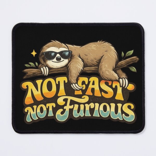 Item preview, Not Fast Not Furious Sloth Shirt, Funny Sloth Retro Tee, Lazy Animal Humor Graphic, 70s Vintage Aesthetic Cute Sloth T-Shirt designed and sold by hyper retro.