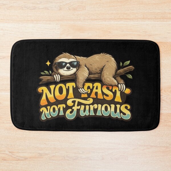 Item preview, Not Fast Not Furious Sloth Shirt, Funny Sloth Retro Tee, Lazy Animal Humor Graphic, 70s Vintage Aesthetic Cute Sloth T-Shirt designed and sold by hyper retro.