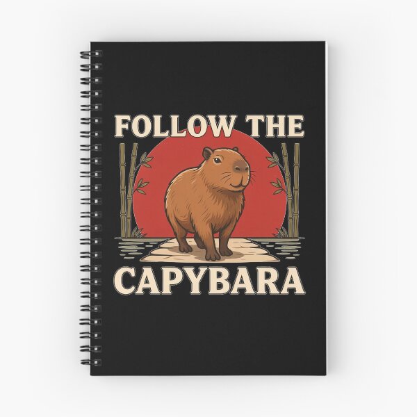 Item preview, Follow the Capybara – Vintage Animal Design designed and sold by No Excuses Supply.