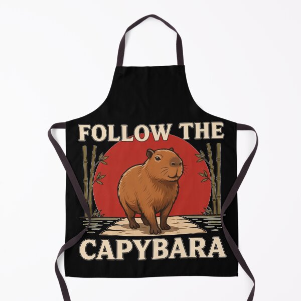 Item preview, Follow the Capybara – Vintage Animal Design designed and sold by No Excuses Supply.