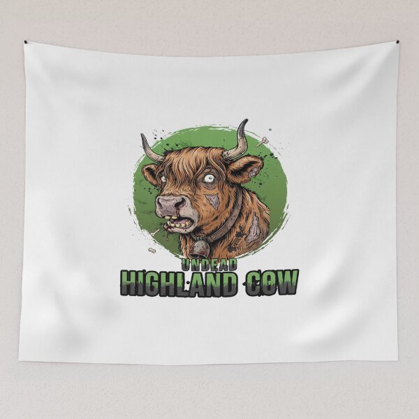 Item preview, Undead Furry Bovine Macabre Graphic designed and sold by ColeLaniTrading.