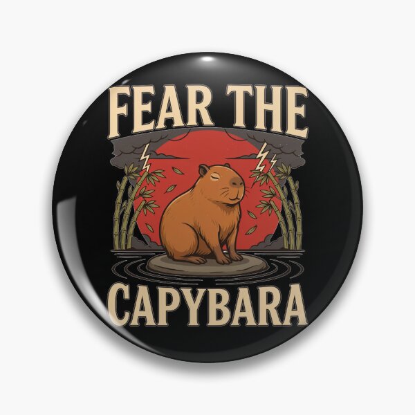 Item preview, Fear the Capybara – Funny Vintage Animal Design designed and sold by No Excuses Supply.