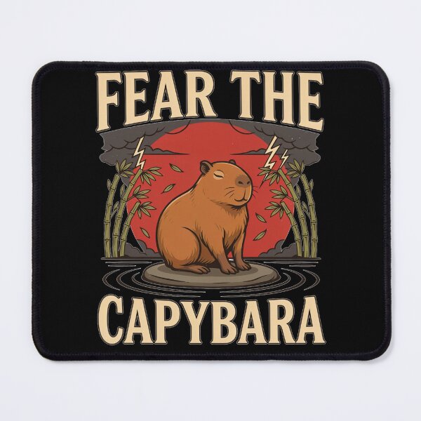 Item preview, Fear the Capybara – Funny Vintage Animal Design designed and sold by No Excuses Supply.