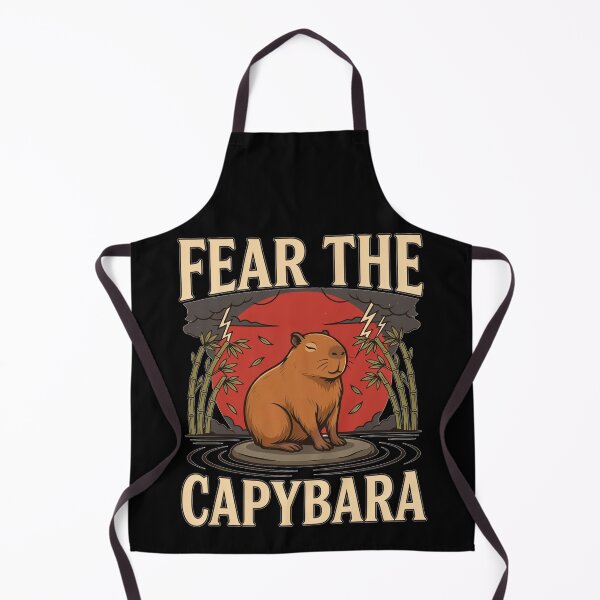 Item preview, Fear the Capybara – Funny Vintage Animal Design designed and sold by No Excuses Supply.